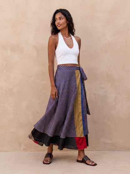 Multi-Wrap Skirt & Dress| Navy Blue