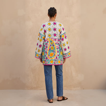 The Artisan Cardigan| White