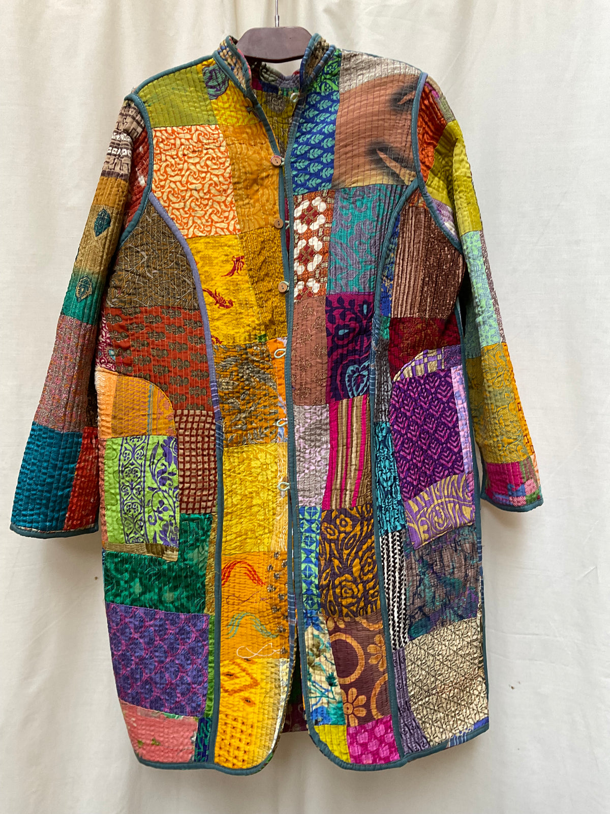The Reversible Artisan Silk Coat | Mya
