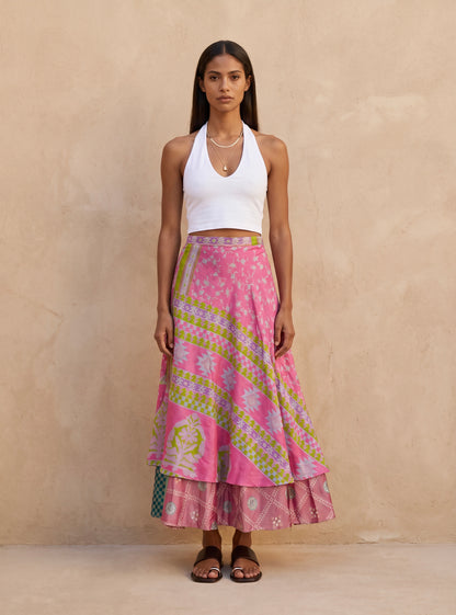 Multi-Wrap Skirt & Dress| Pink