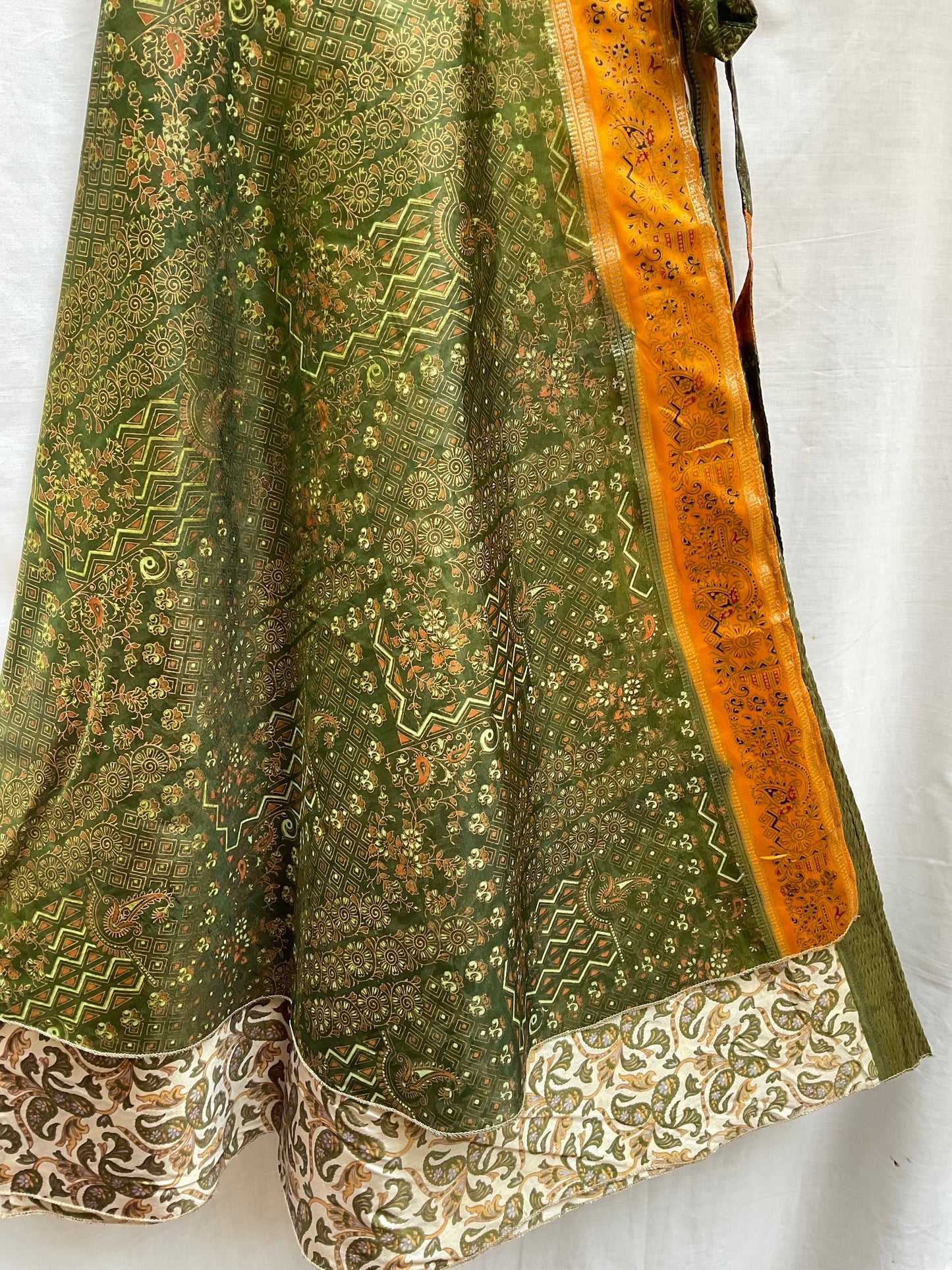 Multi-Wrap Skirt & Dress| Golden Green