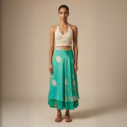 Multi-Wrap Skirt & Dress| Greens