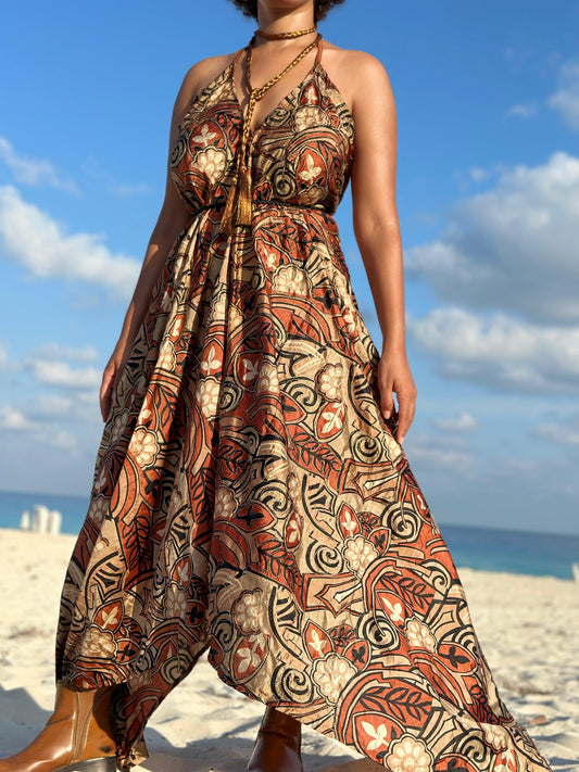 Beyonće Silk Backless Dress & Jumpsuit