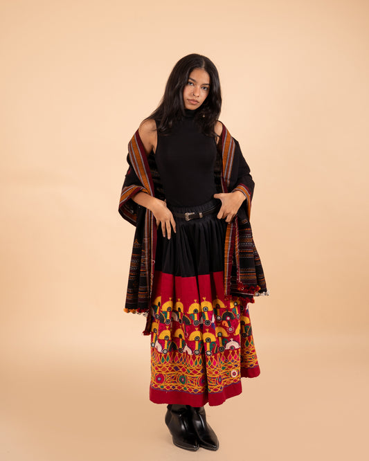 The Desert Heirloom Skirt: Hand-Embroidered