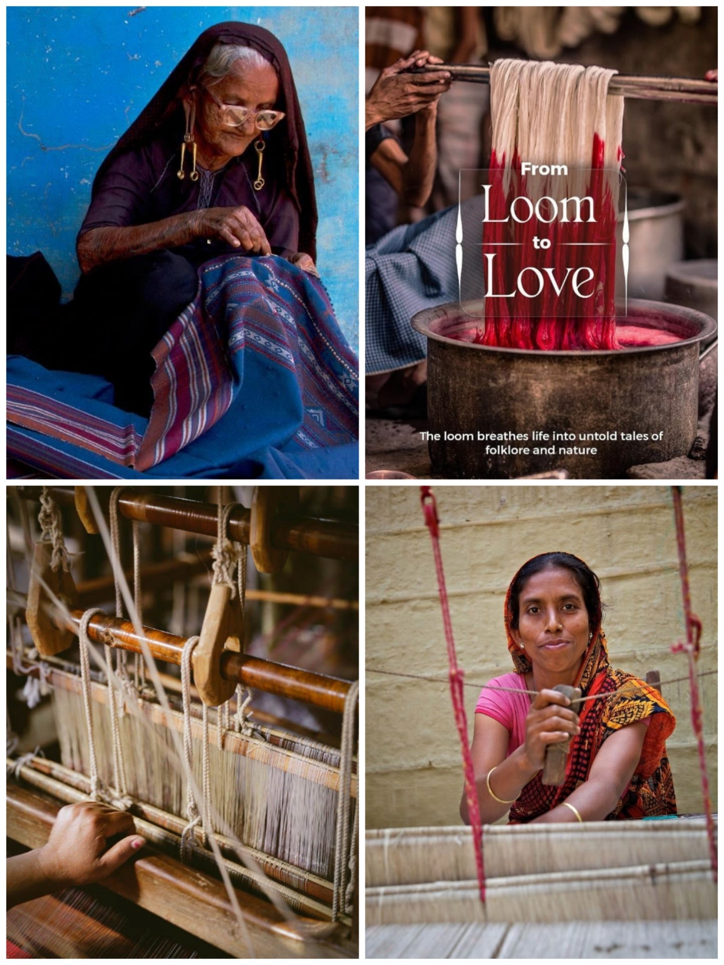 Ishtar Hand-Loomed Cape| Maroon