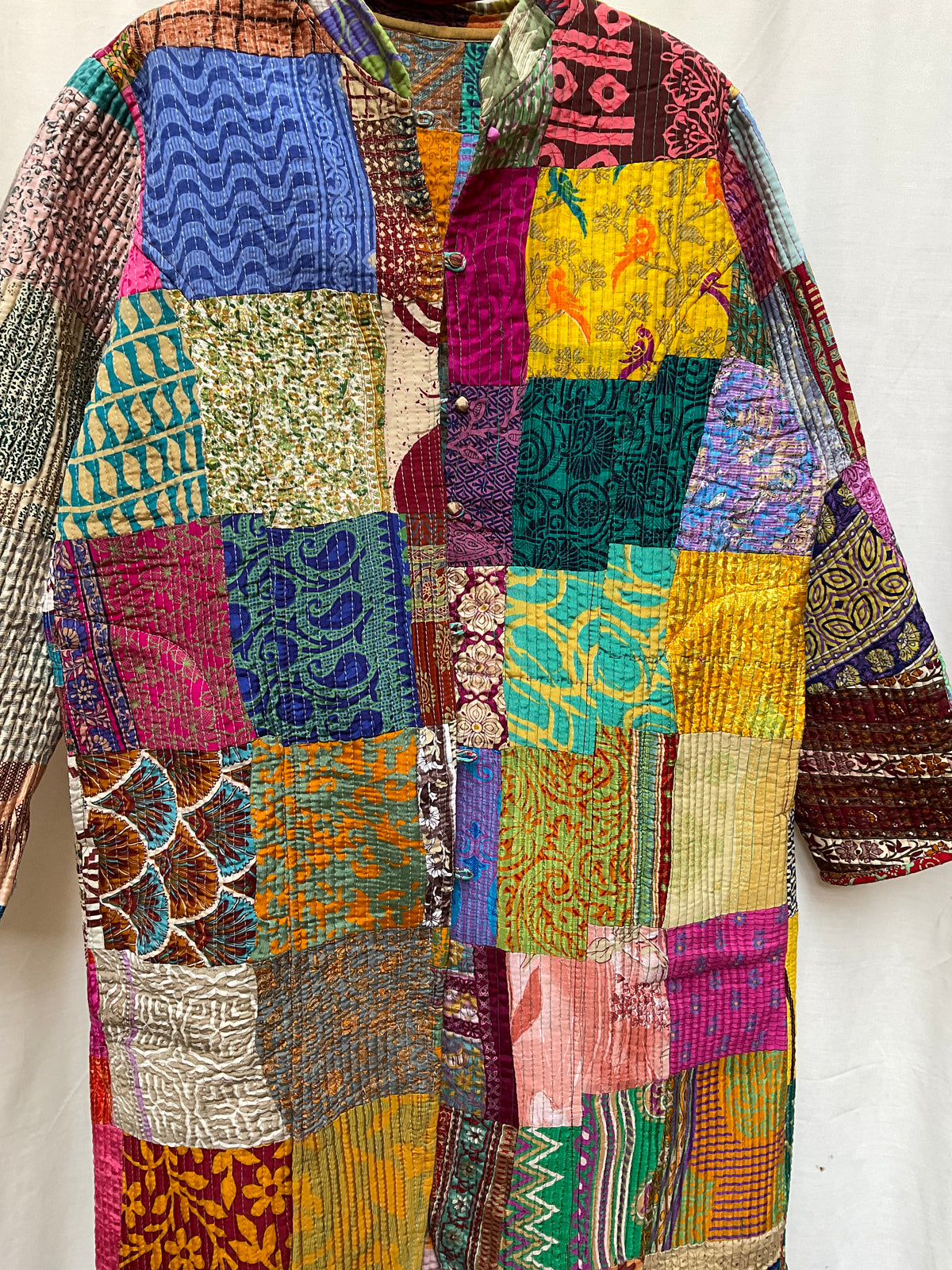 The Reversible Artisan Silk Coat | Ann