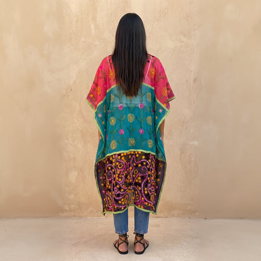The Nomad Embroidered Kaftan Kimono