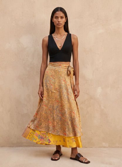 Multi-Wrap Skirt & Dress| Yellow Deer