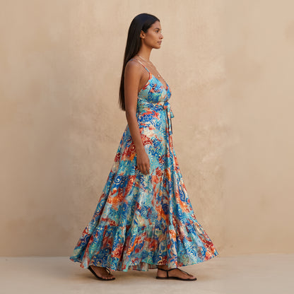 The Aurelia Silk Dress Colors Fusion