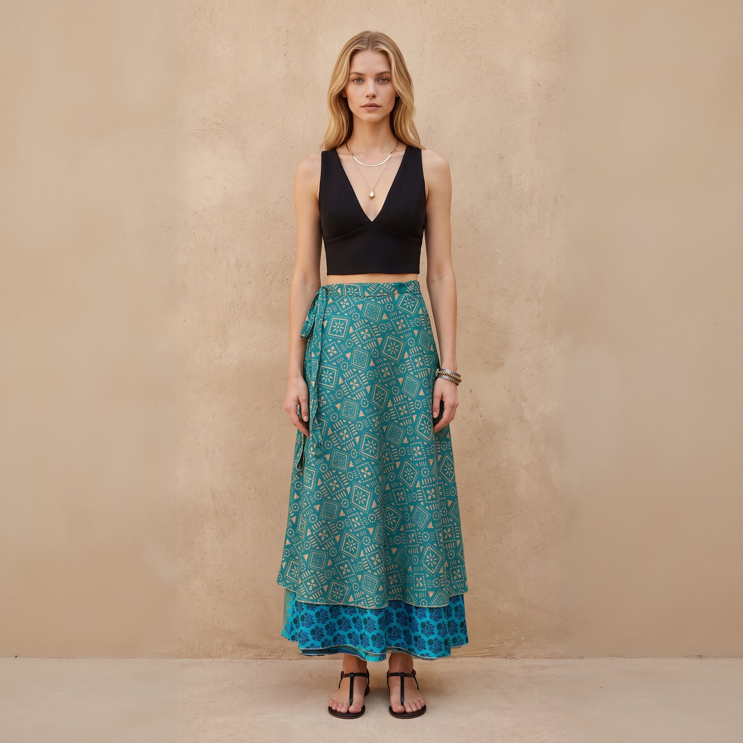 Multi-Wrap Skirt & Dress| Sky