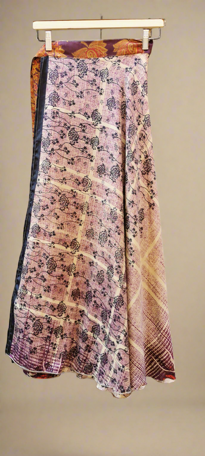 Maharani Silk Double layer Wrap Skirt