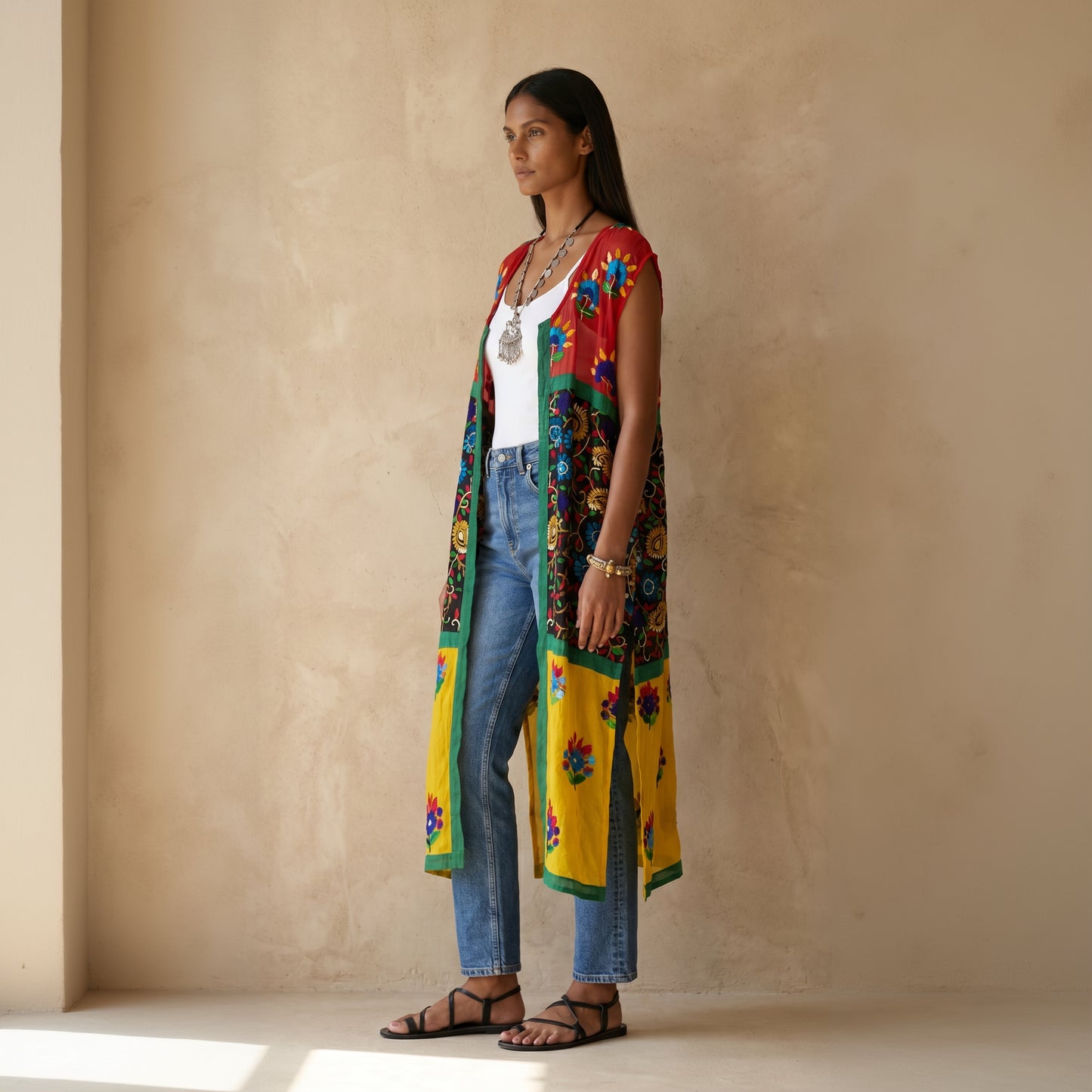 Zara Hand Embroidered Kimono