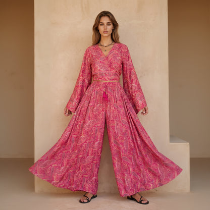 Kira Pants & Top| Fuchsia