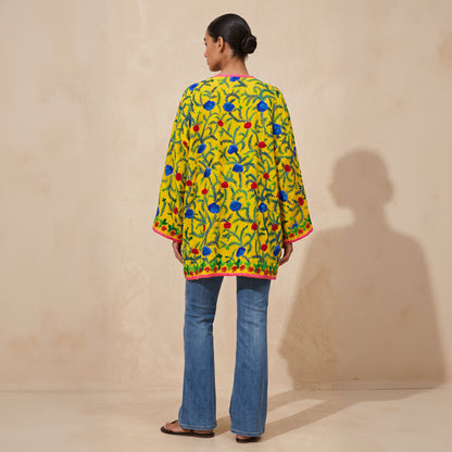 The Artisan Cardigan| Red Yellow