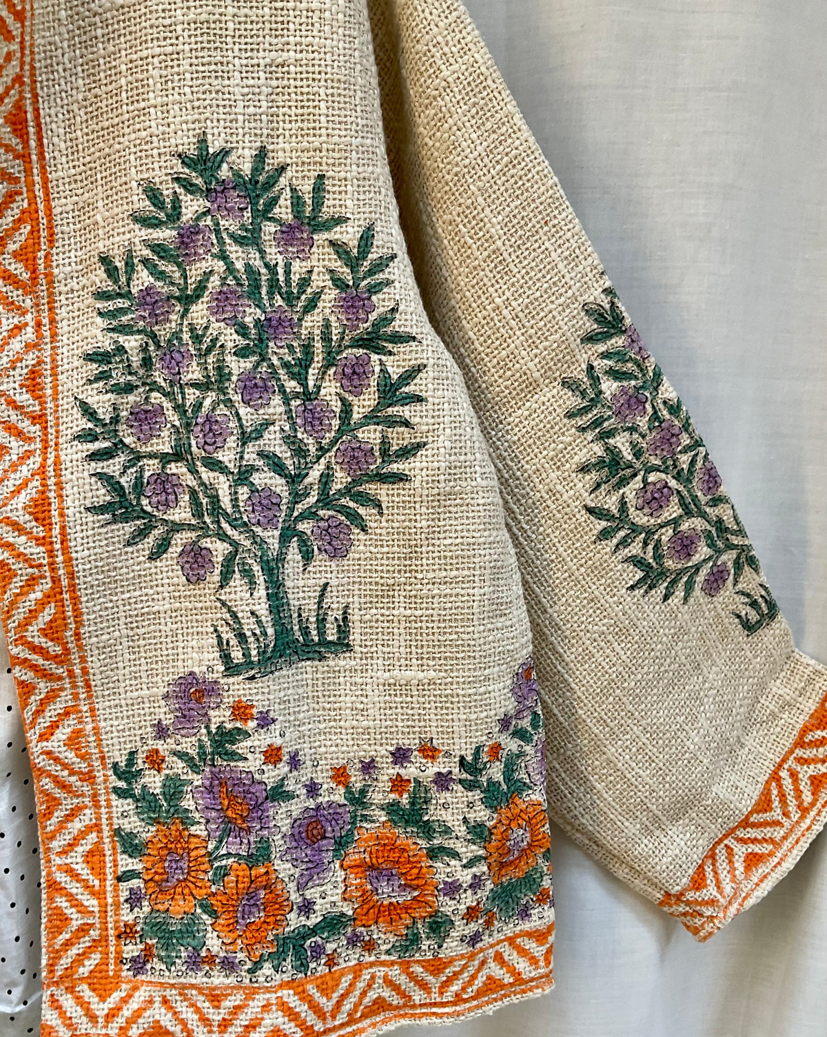The ECLIPSE Botanical Block-Print Jacket