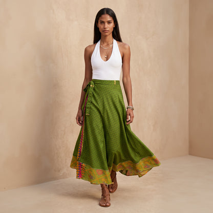 Multi-Wrap Skirt & Dress| Avocado