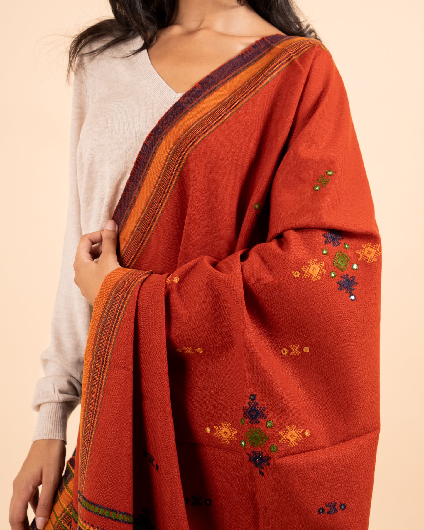 Ishtar Hand-Loomed Cape & Shawl | Ember