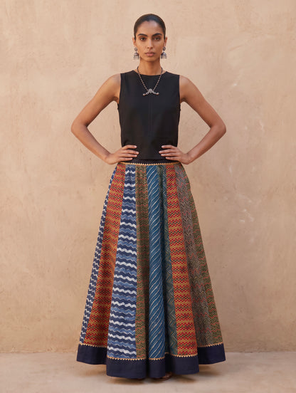The Ajrakh Maxi Skirt| Weaves