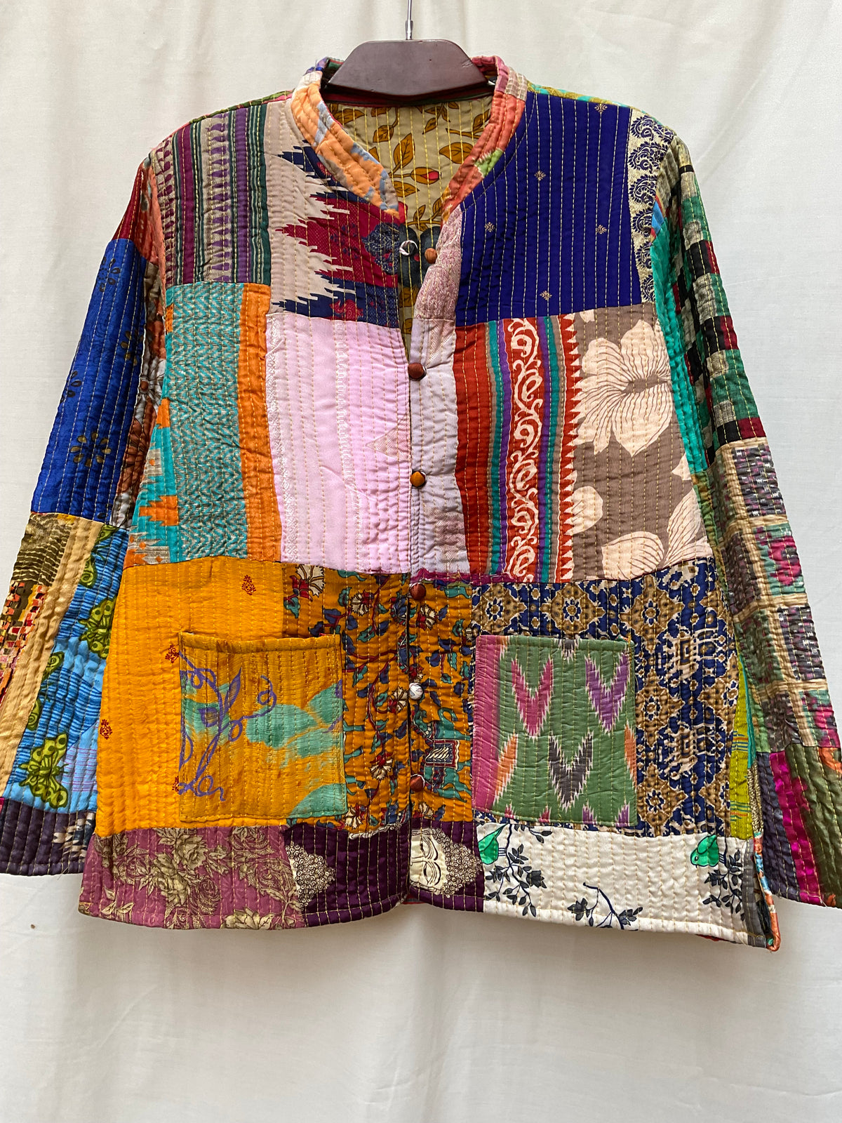 The Reversible Artisan Silk Jacket| Maya
