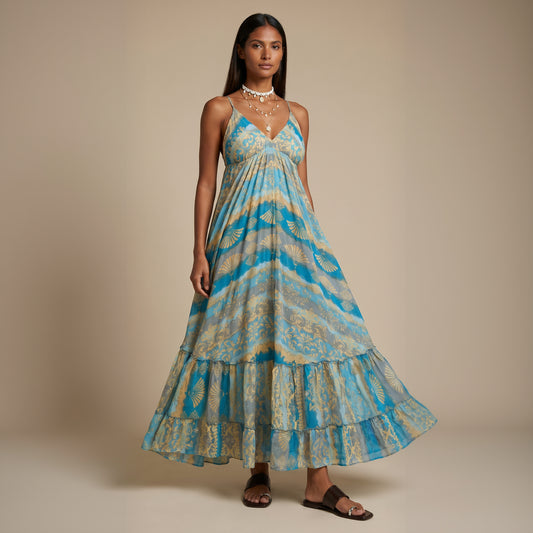 Maya Silk Dress| Sea Shells