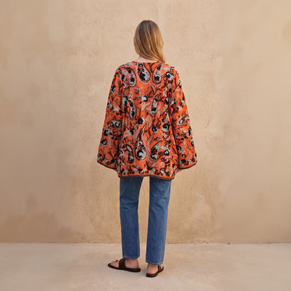 The Artisan Cardigan| Orange