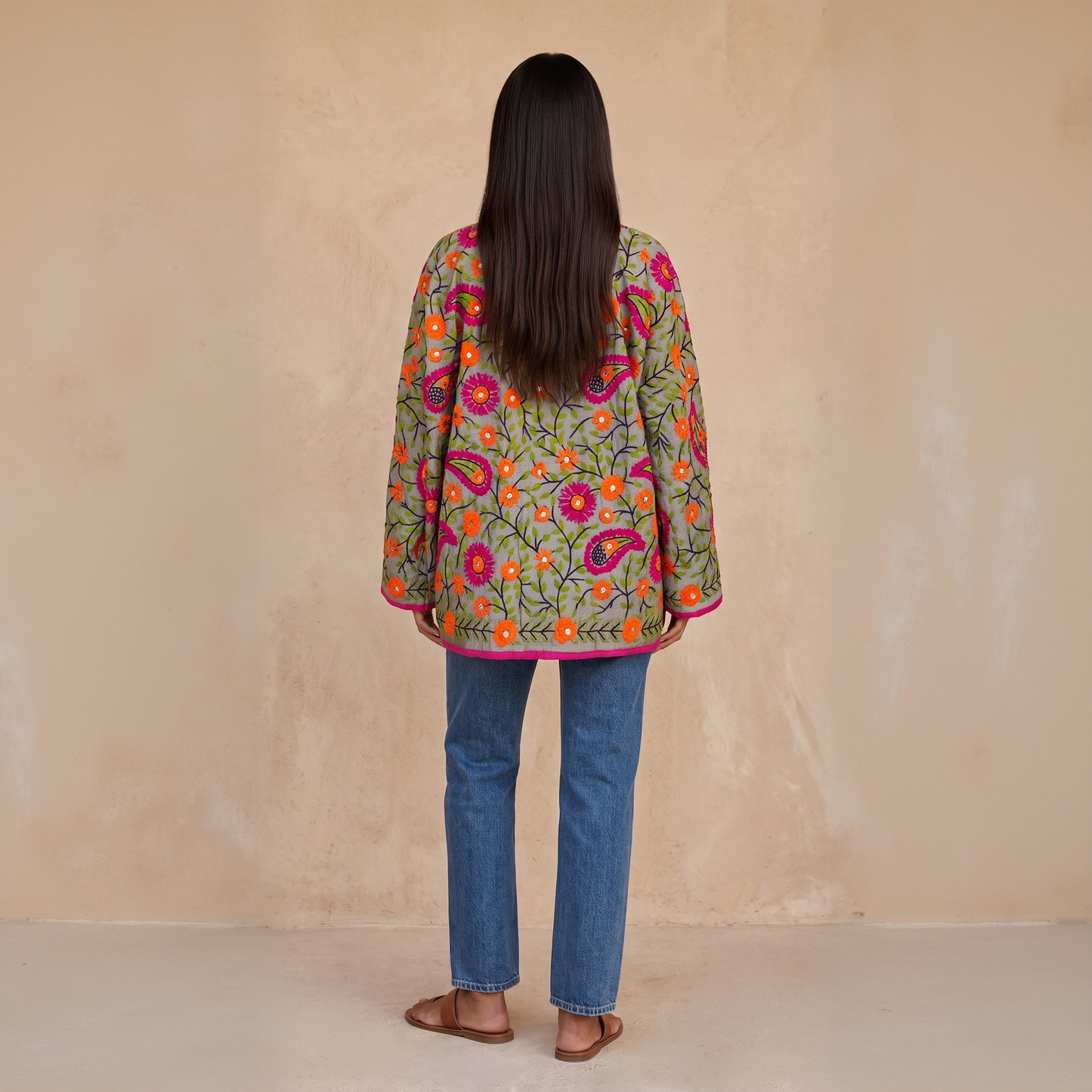 The Artisan Cardigan| Silk Silver