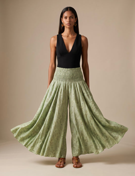 The Azure Silk Pants