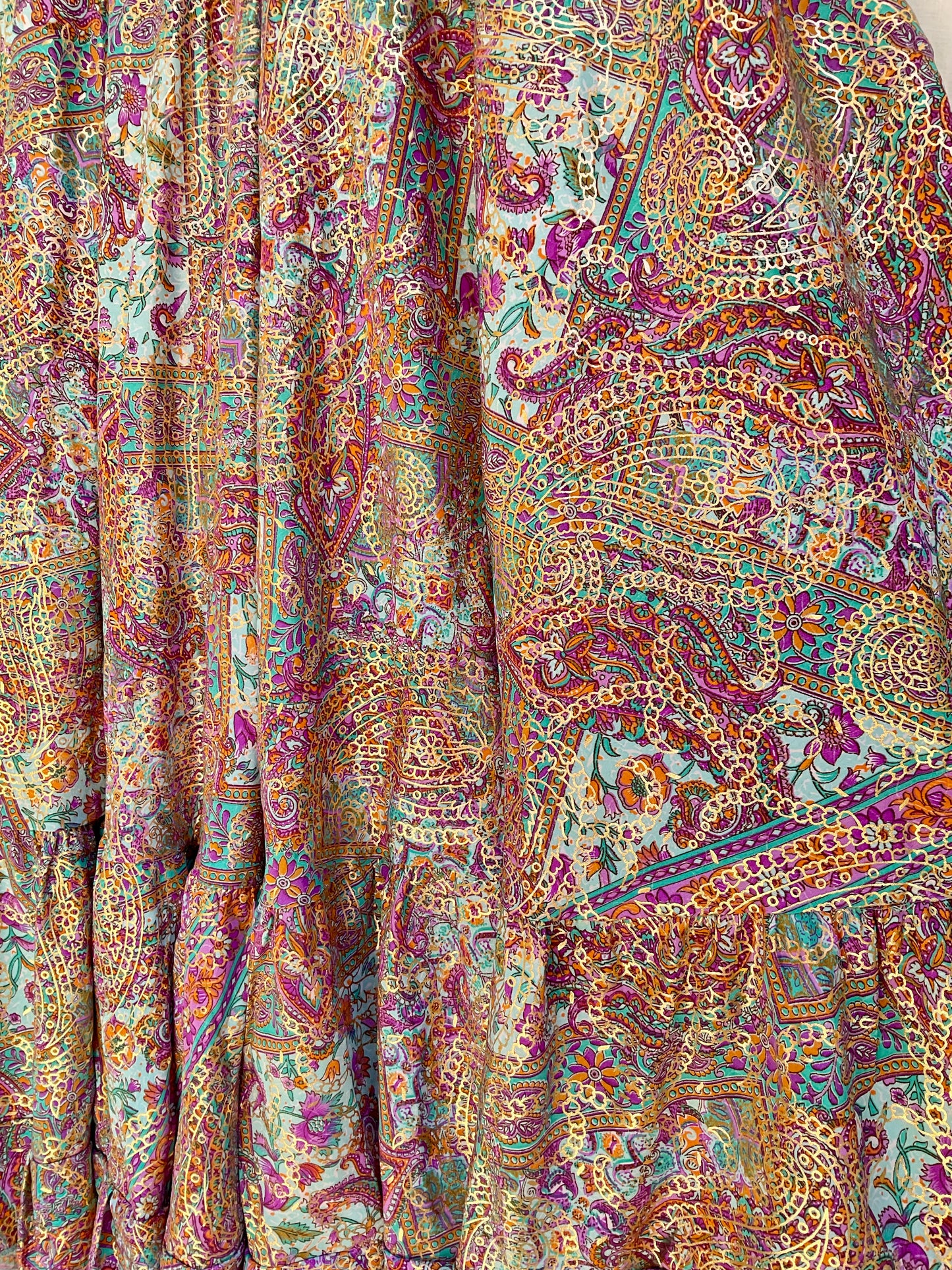 The Aurelia Silk Dress Lavender Gold