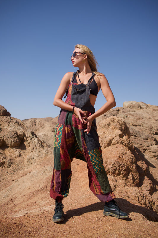 Arizona Dream Patchwork Cotton Jumpsuit