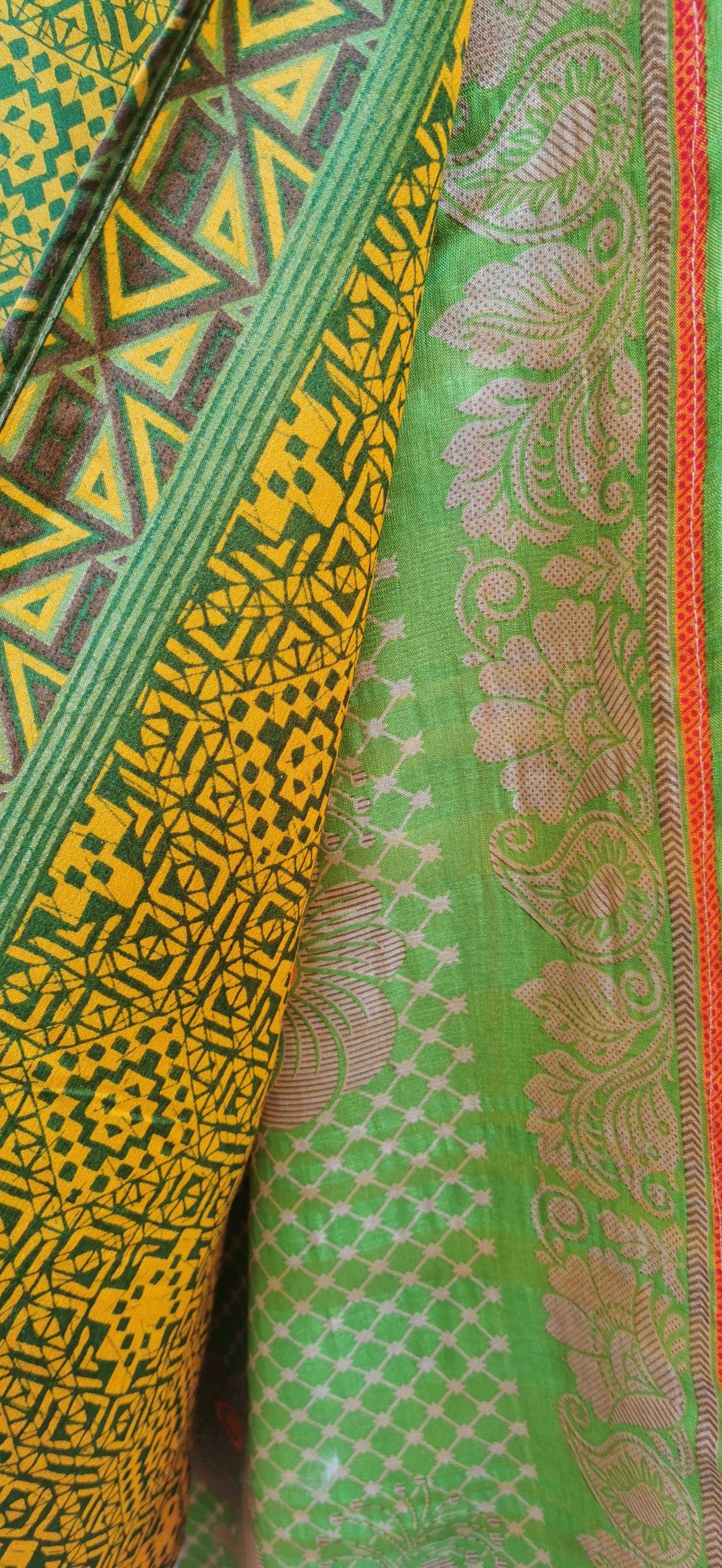 Zoe Silk Double Layers Wrap Skirt