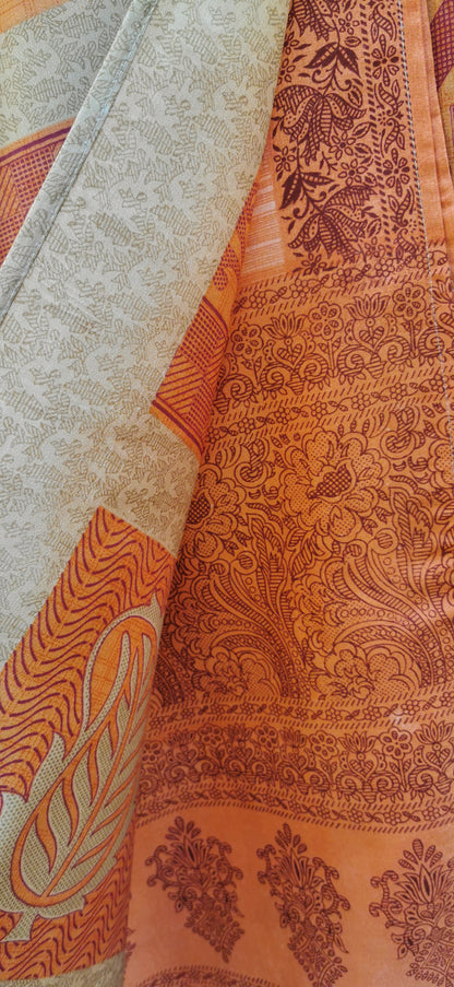Vani Silk Double layers Wrap Skirt