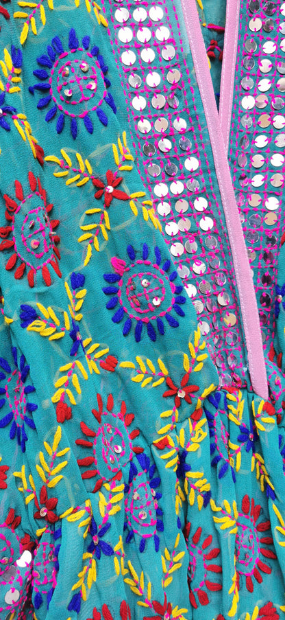 Calliope Hand Embroidered Dress