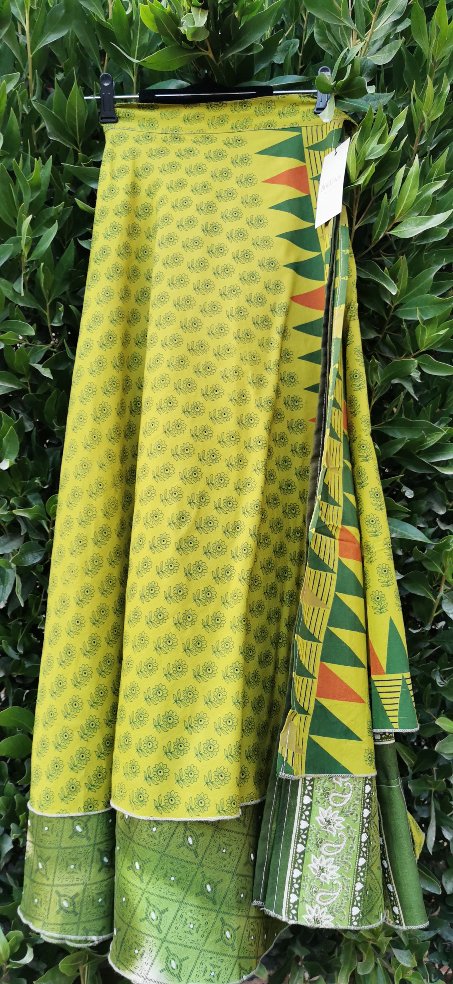 Bay Silk Double layers Wrap Skirt