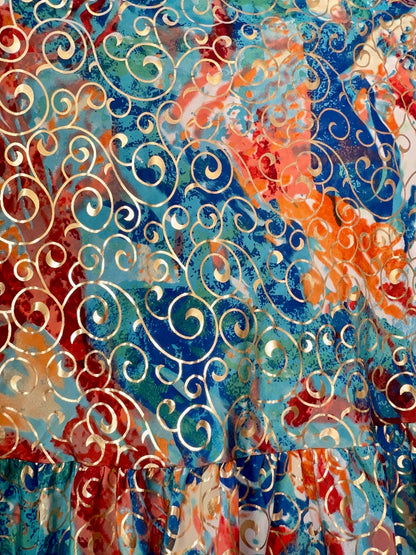 The Aurelia Silk Dress Colors Fusion