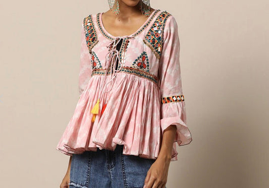 Valeria Embroidered Top