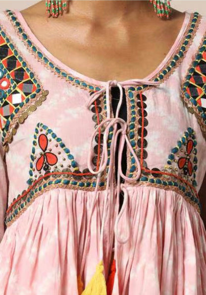 Valeria Hand Embroidered Jacket/Top