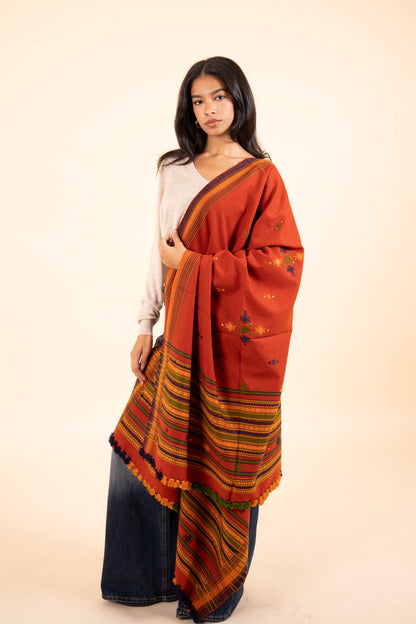 Ishtar Hand-Loomed Cape & Shawl | Ember