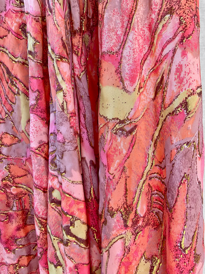 The Serenity Silk Dress Peach