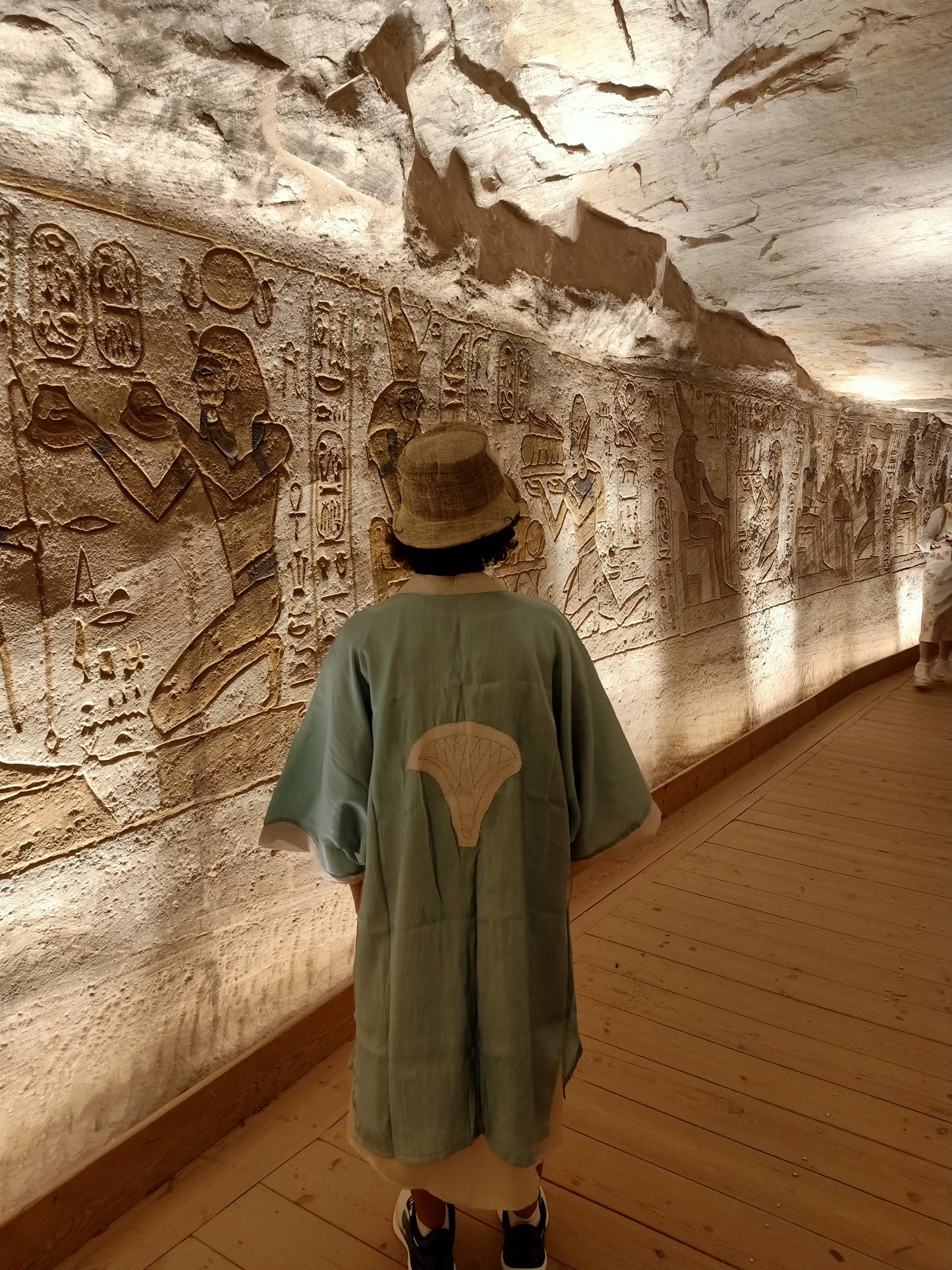 Sekhmt Goddess Embroidered Kimono